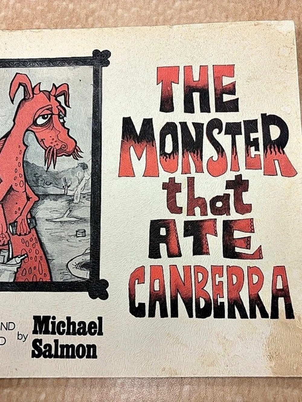 The Monster That Ate Canberra Michael Salmon 1974 2nd Edition Vintage Softcover